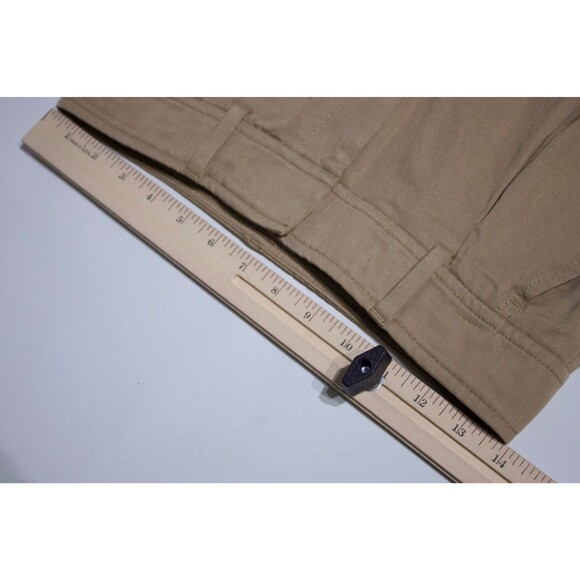 Everlane High Waist Pleated Taper Ankle Pants Trousers Khaki Beige Women Size 2 - Picture 10 of 12